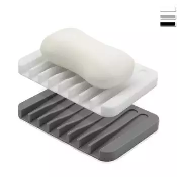 Силиконовая мыльница для ванной комнаты, сливная ванна, мыльница, кухонная столешница, полка для губки, сушильный лоток белый