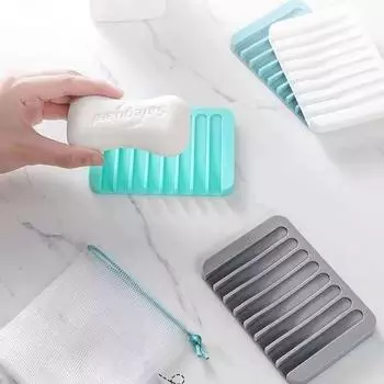 Силиконовая мыльница для ванной комнаты, сливная ванна, мыльница, кухонная столешница, полка для губки, сушильный лоток