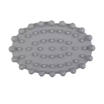 Силиконовая мыльница с дренажом, нескользящим дном, самодренирующаяся подставка для кускового мыла, лоток для мыла, органайзер для раковины в ванной светло-серый