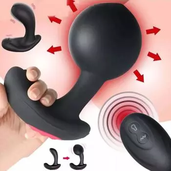 Силиконовая надувная супер большая анальная пробка дилдо насос анальная пробка анальный расширитель массаж простаты анус удлинитель дилататор секс-игрушка
