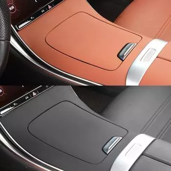 Силиконовая накладка на центральную панель управления салона автомобиля, защитная наклейка для модернизации, декоративная пленка для Benz C W206C260LC200LC300L оранжевый