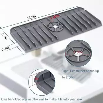 Силиконовая накладка на кухонную раковину, защищающая от брызг и слива воды, накладка на кран, защищающая от брызг, аксессуары для ванной и кухни