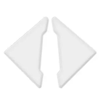 Силиконовая накладка на угол двери автомобиля, бампер, защита от царапин, защита от царапин, декоративная полоска для ухода за автомобилем, 2 шт. белый