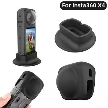 Силиконовая настольная подставка-держатель для объектива Insta360 X4, фиксированная настольная подставка-основание для Insta360 X4, аксессуары для камеры
