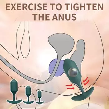 Силиконовая носимая анальная пробка, массажер простаты, эротическая Анальная пробка, затягивающий тренажер, встроенный гравитационный стальной шарик, секс-игрушка для женщин и мужчин S