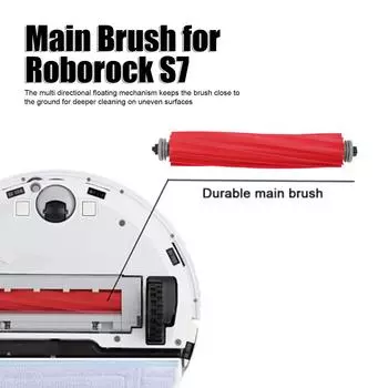 Силиконовая основная щетка, запасные части для пылесоса для Xiaomi Roborock S7 Maxv Plus