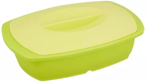 Силиконовая пароварка для микроволновой печи Wahei Freiz Raku Silicone L Lime Green CHIN! РР-5272