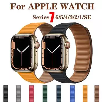 Силиконовая петля, магнитный ремешок для Apple Watch, ремешок 44 мм, 40 мм, IWatch Series7, 6 SE, 5, 4, 3, 2, спортивный резиновый браслет 42, 45, 38, 41 мм