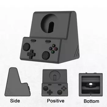 Силиконовая подставка-держатель для зарядного устройства для Apple Watch Series, держатель для кабеля для зарядки, удобный интерфейс для зарядки, экономящий место держатель для настольных часов темно-серого