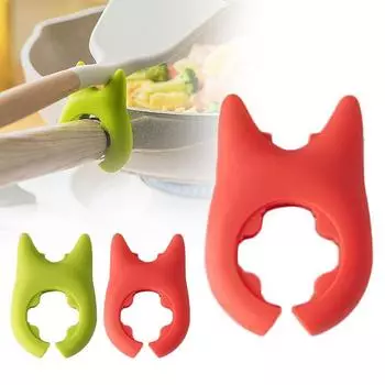 Силиконовая подставка для ложки, кухонный органайзер для вилок, лопаток, подставка для ложки, подставка для хранения посуды, подставка для ложки, держатель для крышки кастрюли красный