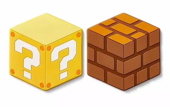 Силиконовая подставка под стакан для домашней вечеринки Super Mario (Блок Хатена/Блок)