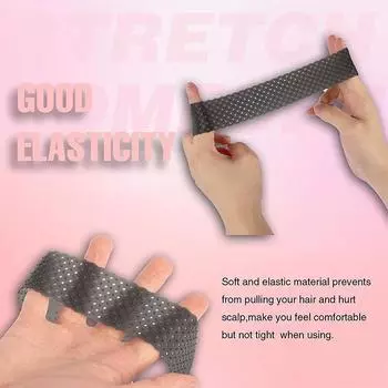 Силиконовая повязка для волос для парика, противоскользящая, антиперспирантная, для бега, фитнеса, йоги, эластичная повязка на голову светло-коричневого