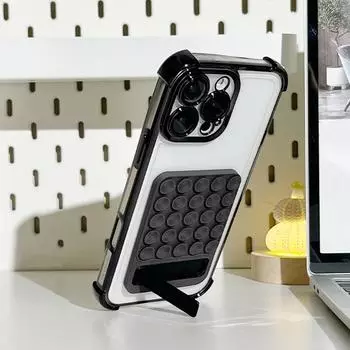 Силиконовая присоска для крепления мобильного телефона, присоска с клейкой основой AVE чёрный