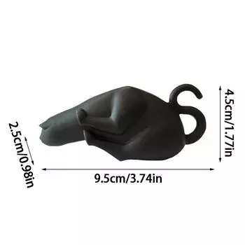 Силиконовая пробка для бутылки вина «Маленький черный кот» Пробка для бутылки вина «Маленький кот»