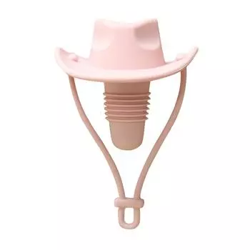 Силиконовая пробка для красного вина Креативная ковбойская шляпа Пробка для бутылки Сохраняющая свежесть Герметичная пробка Винная пробка One Size розовый