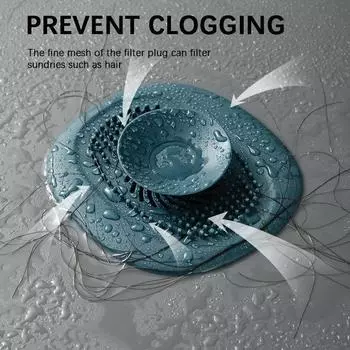 Силиконовая пробка для кухонной раковины, фильтр для душа, сливная крышка, пробка, сито для раковины, слив для пола, ловушка для волос, аксессуары для ванной комнаты