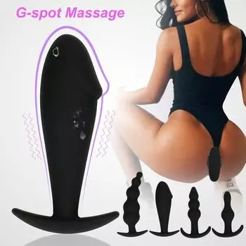 Силиконовая пробка с V-образным портом, анальные игрушки, SM, Анальная пробка с отверстием для простаты, массажная игрушка для точки G One Size