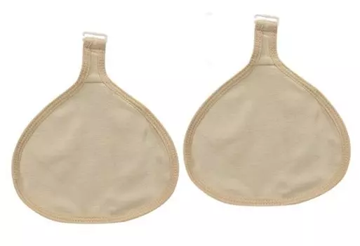Силиконовая прокладка для защиты груди от рака с крючком, специальный чехол, набор из 2 искусственных защитных чехлов для груди [Micopuera] (Треугольный тип, XL)