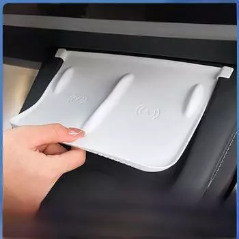 Силиконовая противоскользящая накладка для беспроводной зарядки Tesla Model 3 для центрального управления