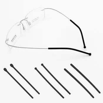 Силиконовая противоскользящая опора для ушей для металлических ножек очков No.1 белый