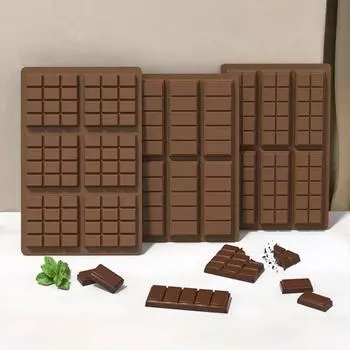 Силиконовая разборная форма для шоколада, набор из 3 предметов, конфеты, протеин и батончики Engery, силиконовая форма, прямоугольная, набор инструментов для выпечки шоколада