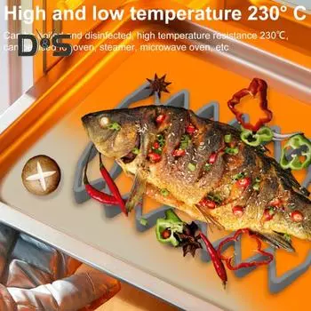 Силиконовая решетка для жарки, антипригарная термостойкая охлаждающая решетка, практичная решетка для выпечки для скороварок, аэрофритюрниц, силиконовый коврик для гриля для жира бежевый