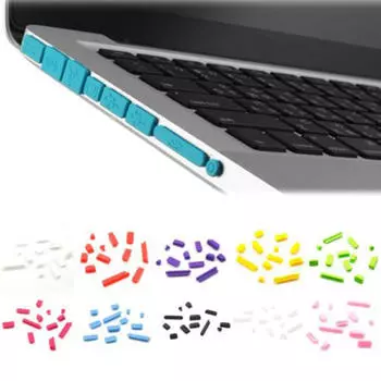 Силиконовая резина с защитой от пыли и заглушкой для MacBook Air Retina 11 13 портов
