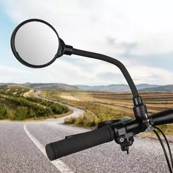 Силиконовая ручка, длинный шланг, зеркало, гибкие велосипедные зеркала, велосипедное зеркало заднего вида на руль, велосипед