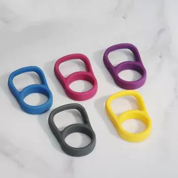 Силиконовая ручка для бутылки кока-колы, ручка для стакана с водой, ручка-кольцо чёрный