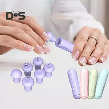 Силиконовая ручка для дизайна ногтей, самодельные инструменты для дизайна ногтей, портативные женские и женские маникюрные карандаши для ногтей, граффити розовый