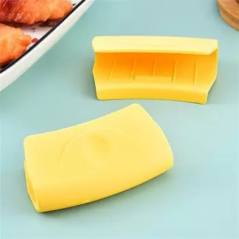 Силиконовая ручка, предотвращающая ожоги, духовка, кастрюля, ухо, кастрюля, держатель для сковороды, теплоизоляционные перчатки, кухонные принадлежности, держатель для миски, зажимы