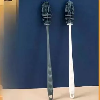 Силиконовая щетка для чашек, щетка для чистки бутылок с молоком, длинная ручка, очиститель для бутылок с водой, щетка для чистки стеклянных чашек, кухонные инструменты для чистки 27.5CM