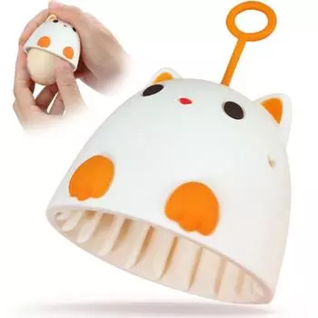 Силиконовая щетка для чистки яиц, многоразовая яйцемывочная машина для яиц, мягкая щетка для чистки яиц в форме цыпленка, многоцелевая щетка для чистки фруктов и