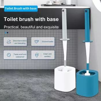 Силиконовая щетка для чистки унитаза, настенный туалет, аксессуары для ванной комнаты