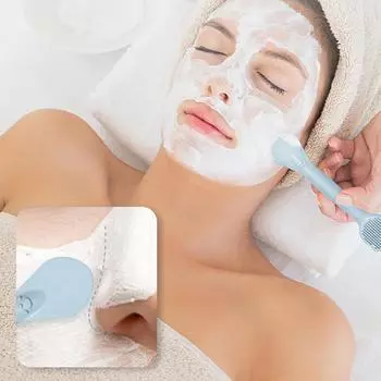 Силиконовая щетка для лица, массажный инструмент для чистки лица, двусторонний отшелушивающий поры, очищающее средство для удаления черных точек, щетки для ухода за кожей бежевый