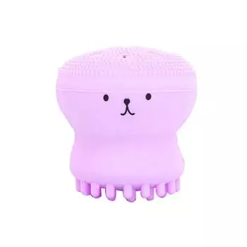 Силиконовая щетка для очищения лица, скраб для ухода за кожей с глубокими порами, очищающее средство, мини-осьминог, мягкий скраб для глубокой очистки
