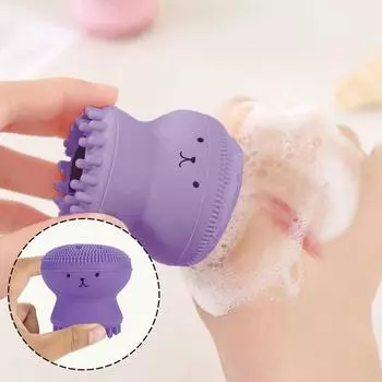Силиконовая щетка для очищения лица в форме осьминога, отшелушивающий скраб, щетка для умывания лица, вращающаяся очищающая щетка, массажная щетка, косметические инструменты