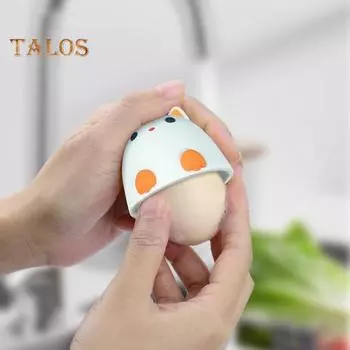 Силиконовая щетка для очистки яиц Многоразовая мойка для яиц для яиц Нежная скруббер для яиц в форме цыпленка Многоцелевые инструменты для чистки фруктов и овощей Щетка для мытья белый