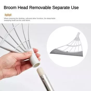 Силиконовая щетка для щетки, скребок для мытья окон, многофункциональный бытовой скребок для домашнего пола, стекла, ручные инструменты для чистки зеркал синий