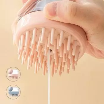 Силиконовая щетка для шампуня для ванны Housekeeper fun для домашних животных, розовая, 1 шт., корейский шампунь для домашних животных