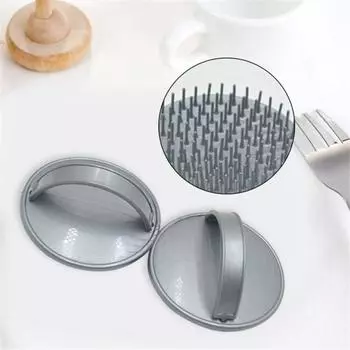 Силиконовая щетка для шампуня, массажер для кожи головы, расческа для волос против перхоти, противоскользящая расческа для ванны, массажные щетки, инструмент для чистки душа серый