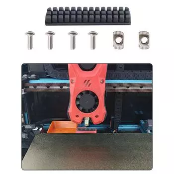 Силиконовая щетка для сопла для 3D-принтера Voron 2.4 Инструмент для очистки сопла Силиконовая щетка Щетка для очистки сопла 3D-принтера