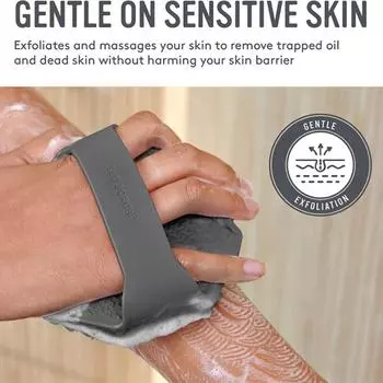 Силиконовая щетка для тела для душа, щетка для душа, шайба для душа серый