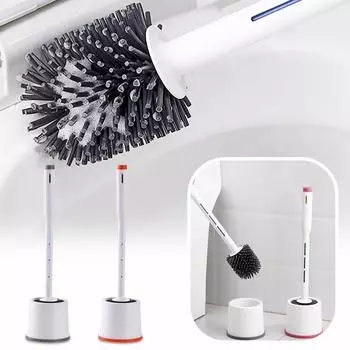 Силиконовая щетка для унитаза с жидкостью, ежедневный мертвый уголок, бытовая щетка для мытья унитаза, пресс для унитаза, набор щеток для унитаза с длинной ручкой One Size