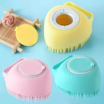 Силиконовая щетка для ванны, массажный душ, скраб для тела, отшелушивающий инструмент для чистки кожи, для домашних животных, собак и кошек, силиконовая щетка для ванны, массажный инструмент