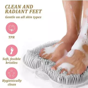 Силиконовая щетка для ванны с отшелушивающим эффектом, массажная подушка для ванны, нескользящие присоски, ленивая силиконовая подушка для ванны, массажная подушка