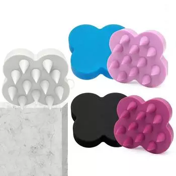 Силиконовая щетка для волос, насадка для шампуня, массажная расческа для кожи головы, парикмахерский инструмент для взрослых и детей, мягкая бытовая щетка для ванны