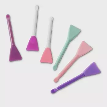 Силиконовая щетка двойного назначения и совок для грязевых масок