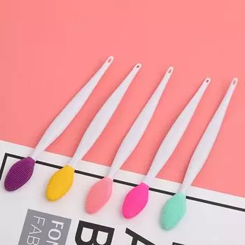 Силиконовая щеточка для лица Отшелушивание Очищение носа Удаление черных точек Красота Макияж фиолетовый