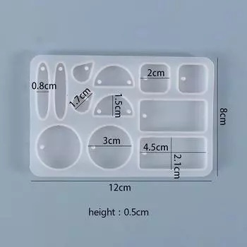 Силиконовая серьга подвеска смоляная форма литье инструмент для самостоятельного изготовления эпоксидной смолы